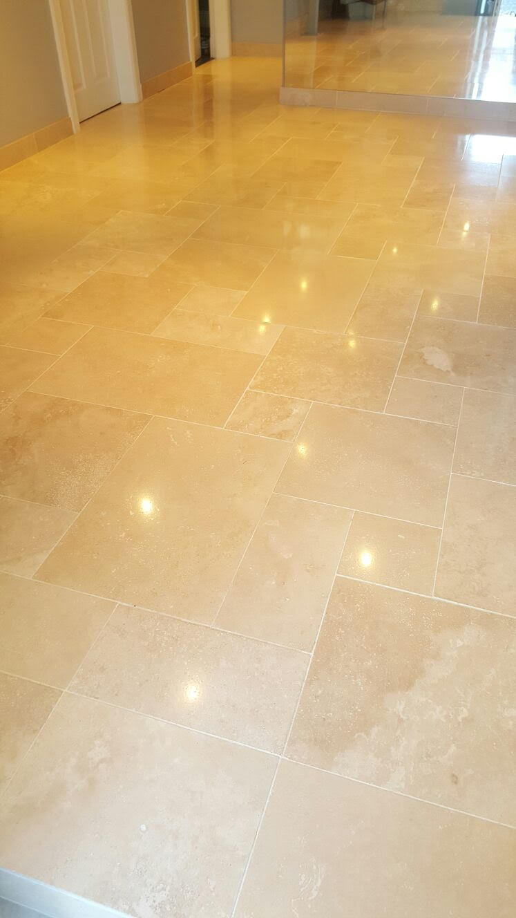 Travertine Floor After Polishing Ayrshire