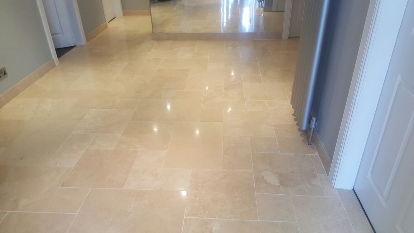 Travertine Floor After Polishing Ayrshire