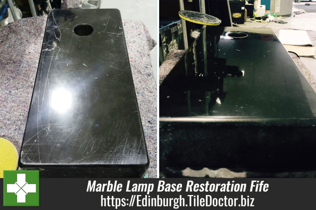 Damaged Marble Lamp Base Restored in Fife