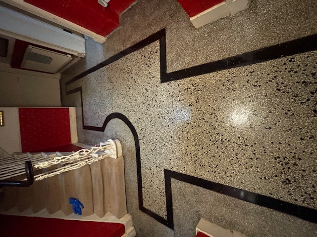 Terrazzo Hallway Floor After Renovation Morningside Edinburgh