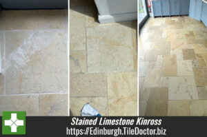 Tumbled Beige Limestone Kitchen Floor After Renovation Kinross